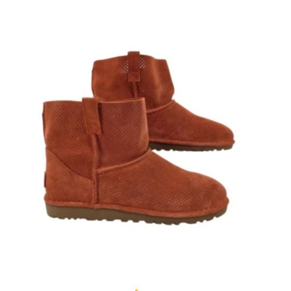 Ugg Womens‎ 10 Classic Unlined Mini Perf Boots in Orange